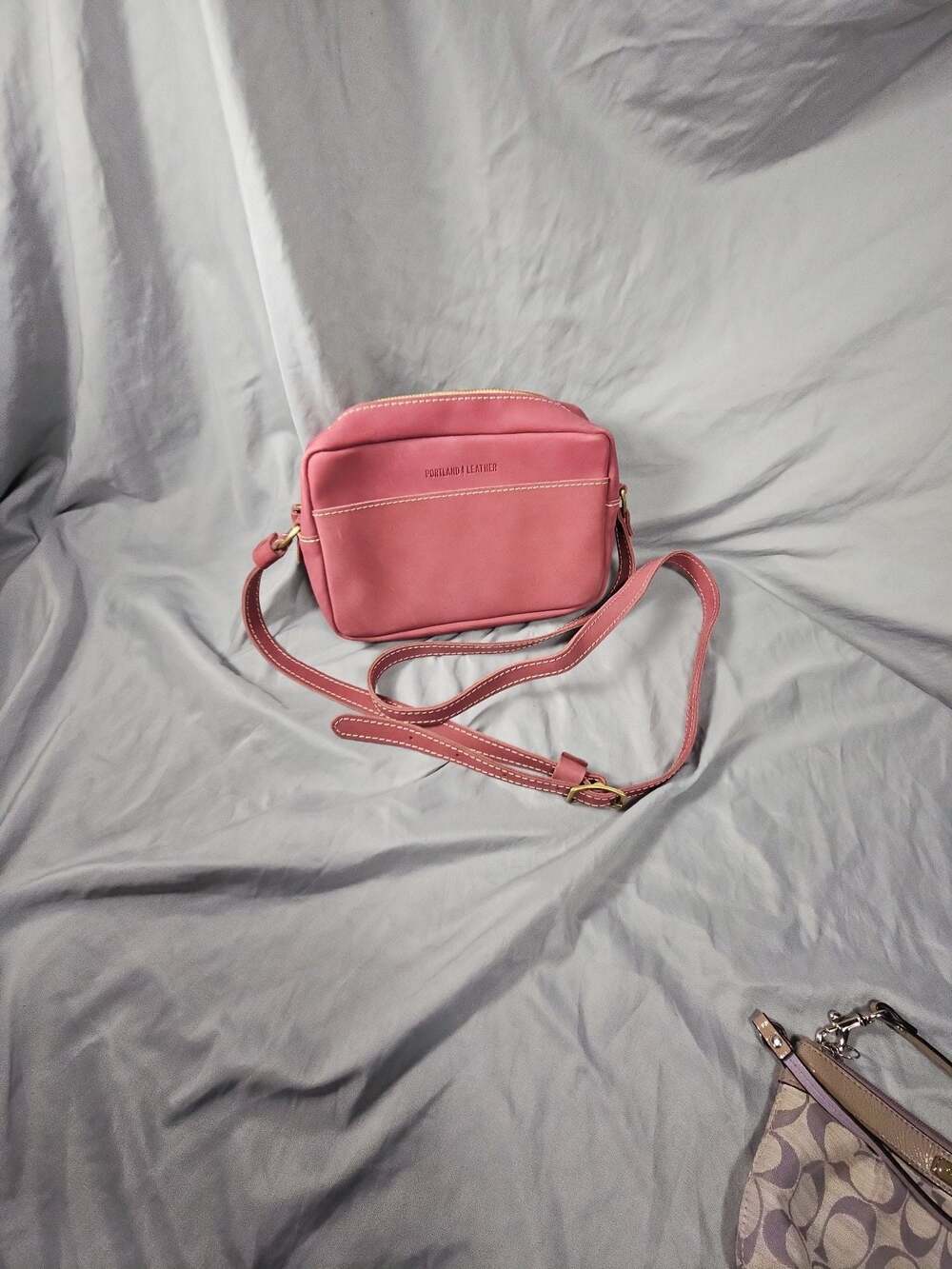 Portland Leather Goods Toaster Leather Crossbody Bag